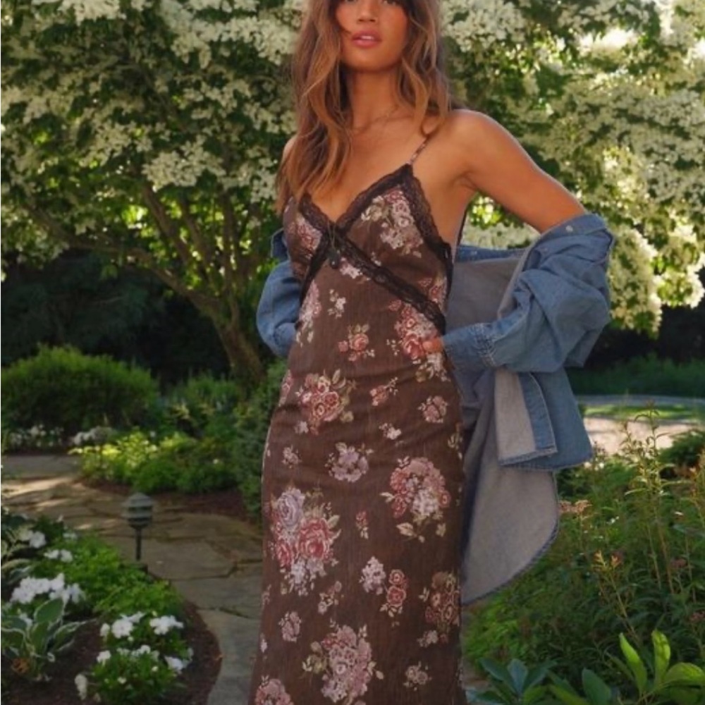 Brock Collection x H&M Floral Slip Dress (SZ M)